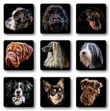 Dog Coaster, Dog Owner Gift, 75+ Breeds to choose from.