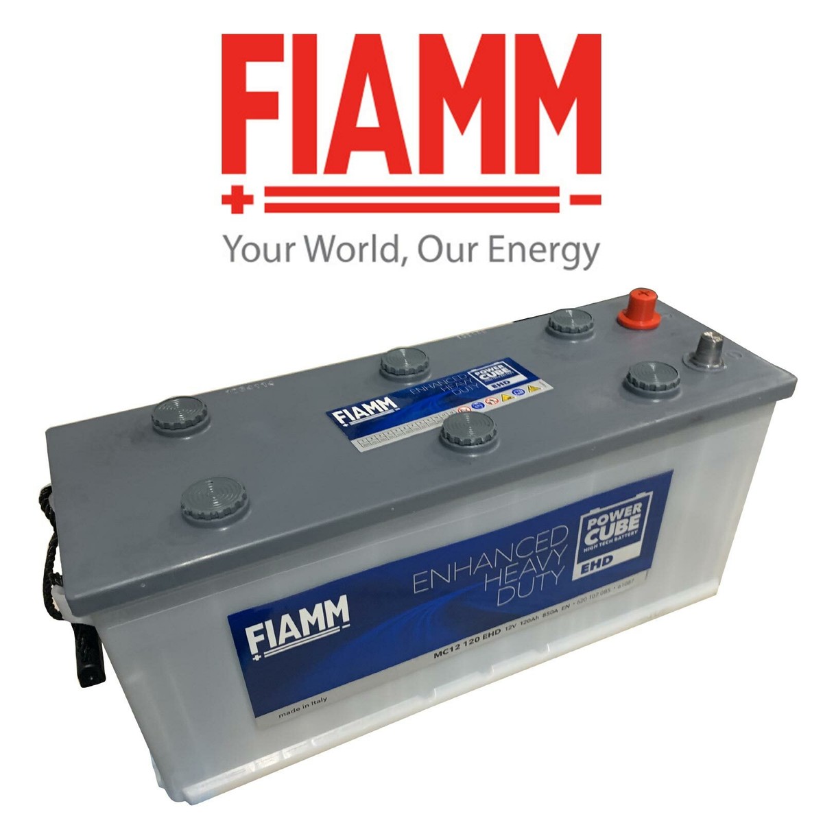 Batteria FIAMM Industriale 12V 120Ah | 850A EN | Per Auto, Camper E Applicazioni Marine - Foto 3
