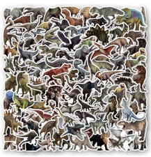 100 Dinosaur Stickers Quality Gloss Waterproof Vinyl All Unique Free Shipping