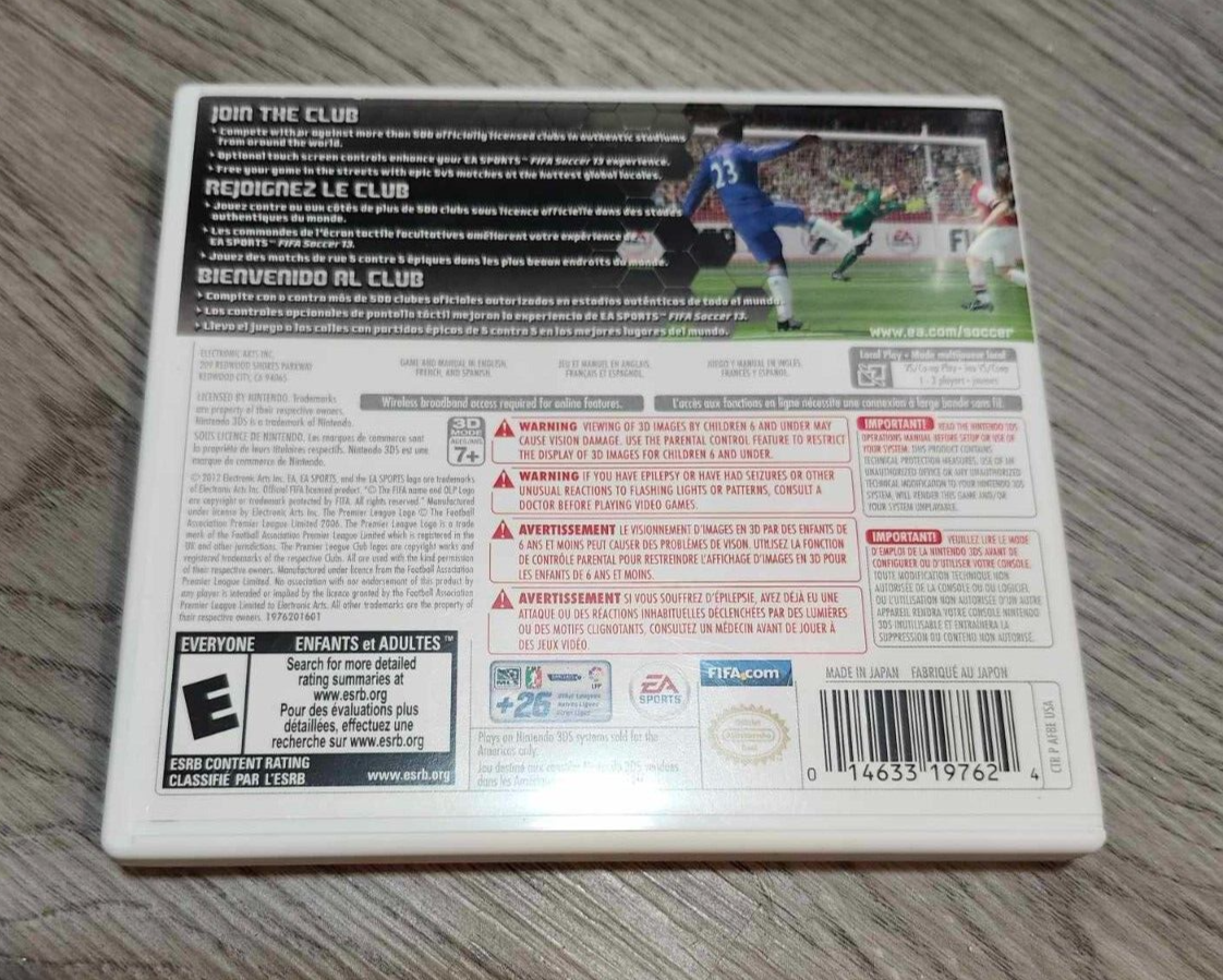 FIFA Soccer 13 (Nintendo 3DS) CIB Complete In Box With Manual