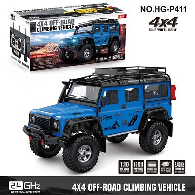 1/10 RC Crawler 4x4 Blue Off-road Climbing Vehicle Model P411