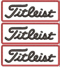 Set of 3 Golf Patch Embroidered Iron-on 3  x 1"
