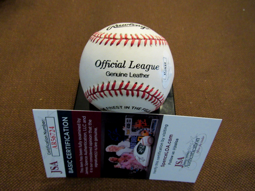FRANK ROBINSON REDS ORIOLES HOF SIGNED AUTO VINTAGE OFFICIAL LEAGUE BASEBALL JSA - Picture 2 of 3