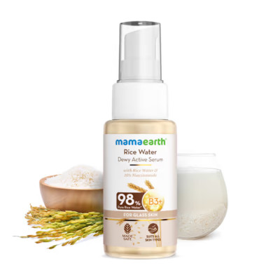 Mamaearth Rice Water Dewy Active Serum With Rice Water & 10% Niacinamide - 50 ML
