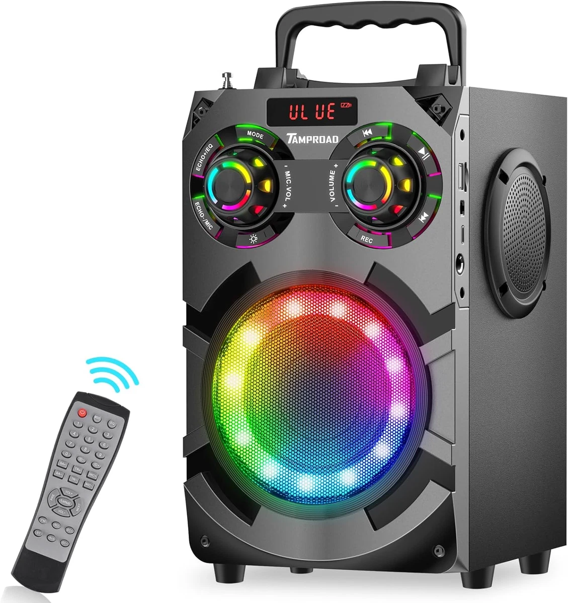 Altavoces Bluetooth Portátil Boombox Grande Para Fiesta Recargable