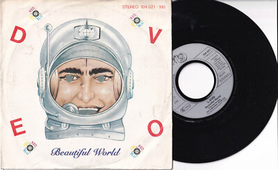 Devo   Beautiful World / The Super Thing 7'' 45 Virgin (104 021-100)