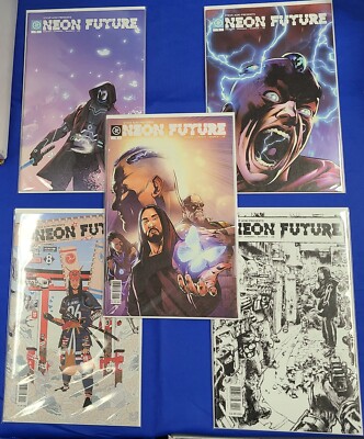 Steve Aoki Comic Book NEON FUTURE #1 2018 Impact Theory (5) Variant Covers NM-