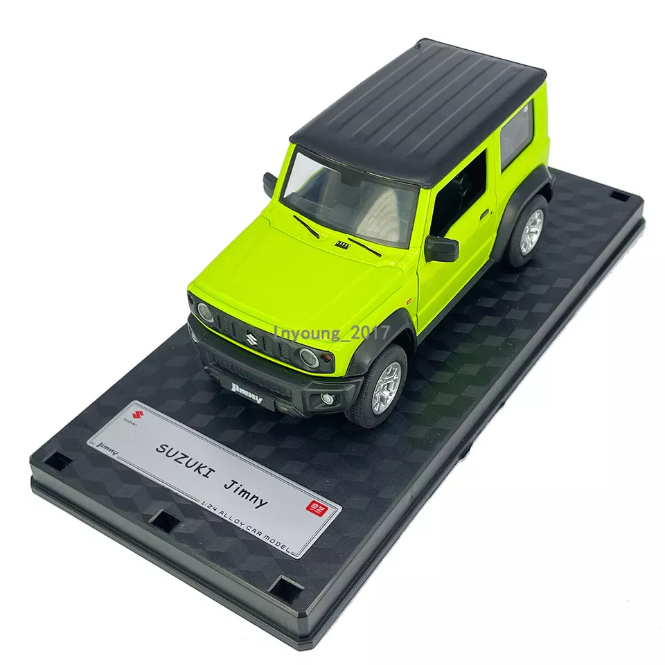 1/24 Suzuki Jimny Modelo Coche Diecast Coches de Juguete 2 Puertas Abiertas Pull Back Colección Foto 3 de 4