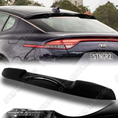 For 18-23 Kia Stinger Hatchback Black ABS Rear Roof Window Visor Spoiler Wing