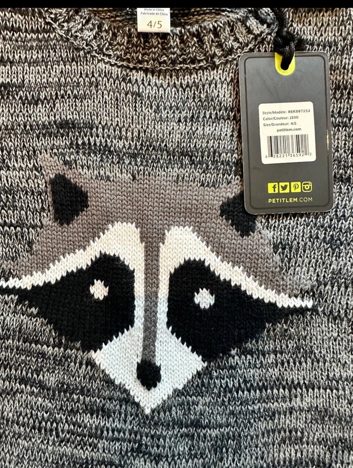 Suéter Petit Lem, Niños, Talla 4/5, Nuevo, 100% Algodón Foto 3 de 4