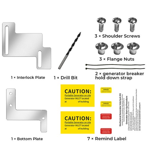 Generator Interlock Kit For Eaton Cutler Hammer 150 amp 200 Amp Panel