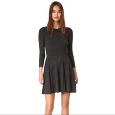 NUEVO NUEVO CON ETIQUETAS JOIE Peronne Brezo Carbón Suéter Tejido Vestido Talla Mediana M $398