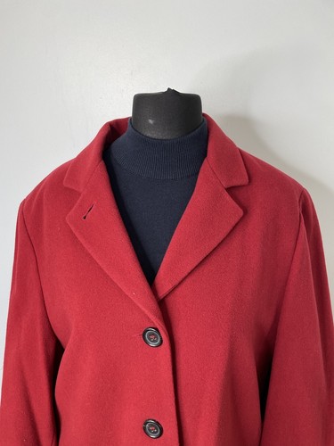 Vintage Strenesse Womens Vintage Red pure wool Blazer Size UK 12, EU 38 - Picture 3 of 10