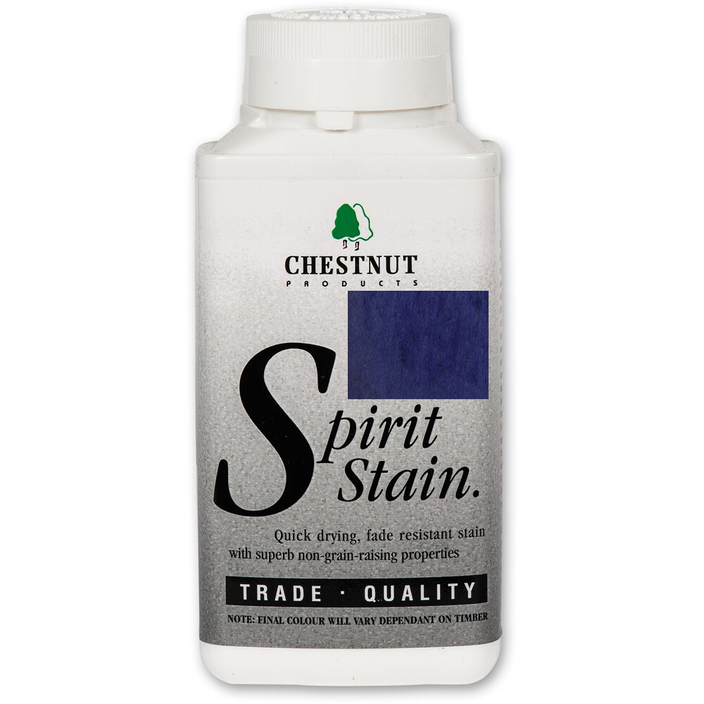 CHESTNUT PRODUCTS SSROY500 Wood Spirit Stain Royal Blue, 500ml