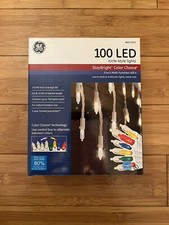 GE 100 Ct. LED Color Changing Mini Lights 8 Color Mode Christmas Icicle Lights