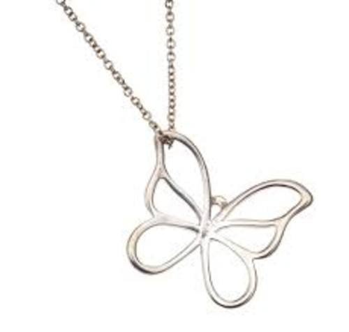 Tiffany & Co Butterfly Necklace 925 Sterling Silver Damaged Jewelry