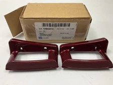 NOS OEM For Chevrolet Corvette C6 Monterey Red Exterior Door Handles 17802413