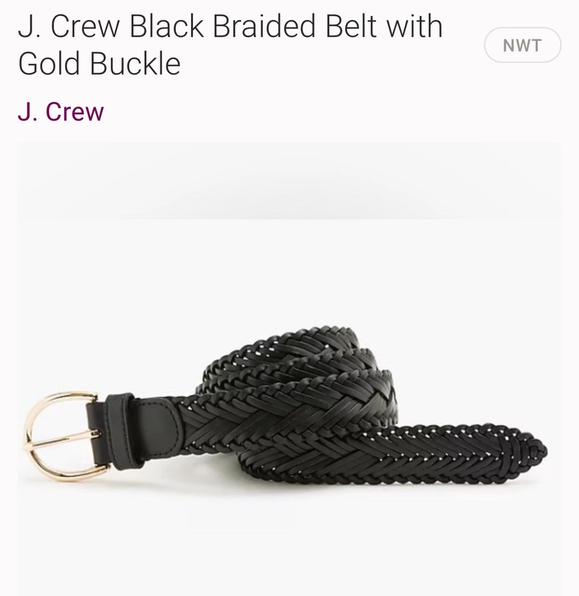 J.CREW Leather Black Belts for Women for sale | eBay display picture 2