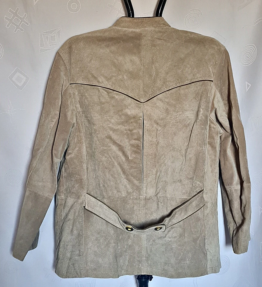 CHAQUETA VINTAGE ENZO SCAPATI TRAJES OKTOBERFEST DIRNDL CUERO PARA HOMBRE US40 EU50 Foto 3 de 4