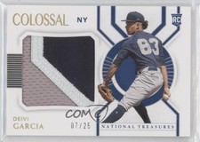2021 National Treasures Colossal Materials Holo Gold 7/25 Deivi Garcia 5uu