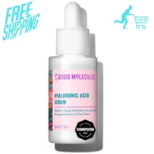 Good Molecules Hyaluronic Acid Serum - 1% Hyaluronic Acid Non-greasy Ultra...