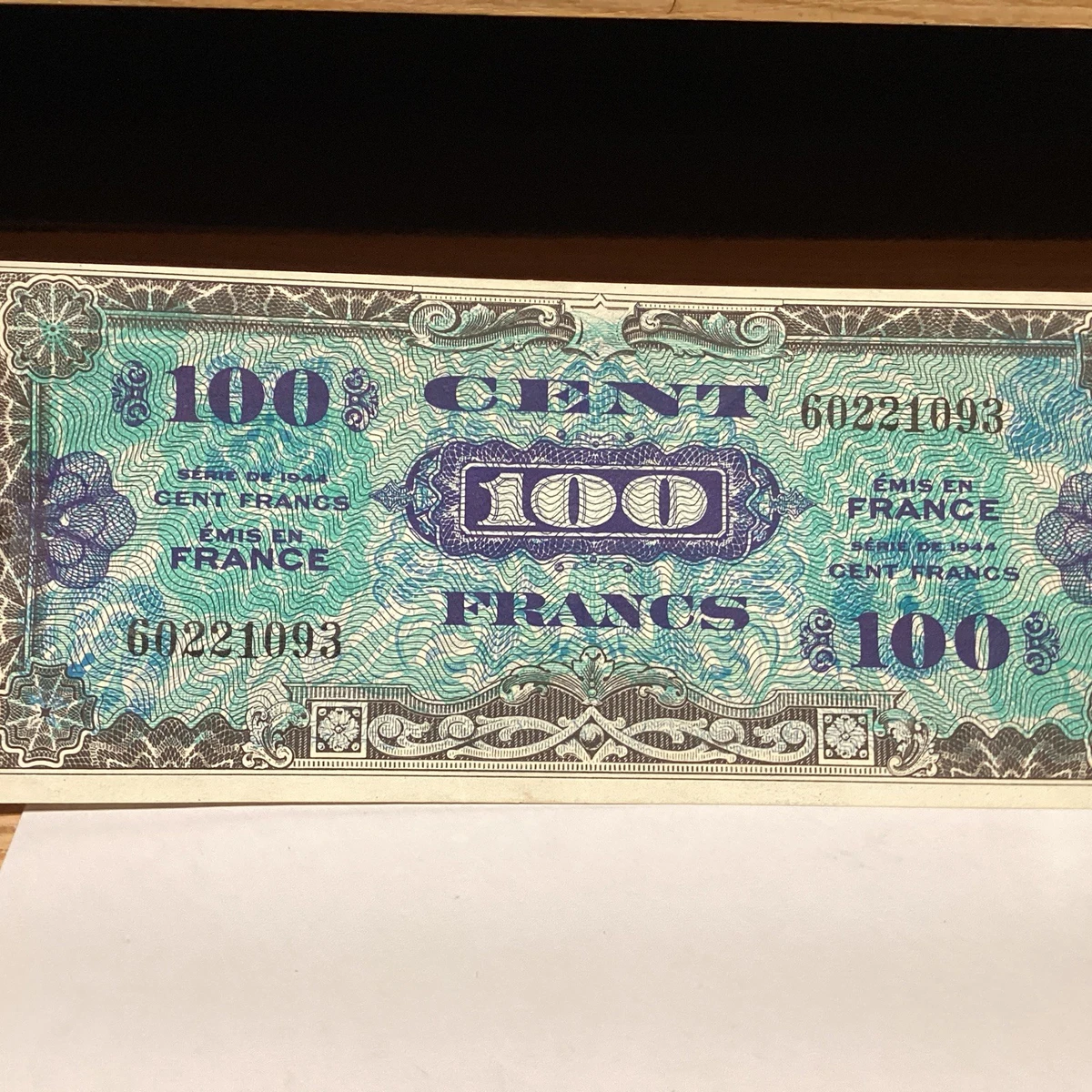 Circulated 1944 Year Military Currency French Paper Money for sale
