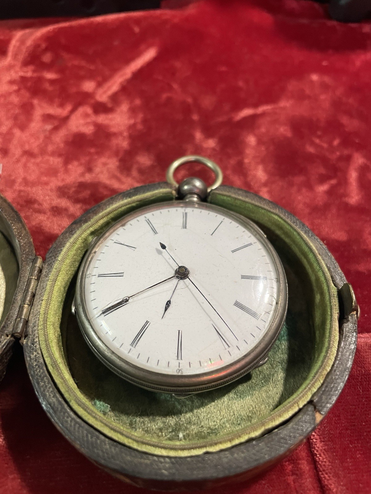 Vintage  LARGE  SILVER Jump SECOND DUPLEX POCKET … - image 2