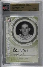 2007-08 ITG Ultimate Memorabilia 8th Edition Silver 1/30 Elmer Lach Auto HOF 0k5