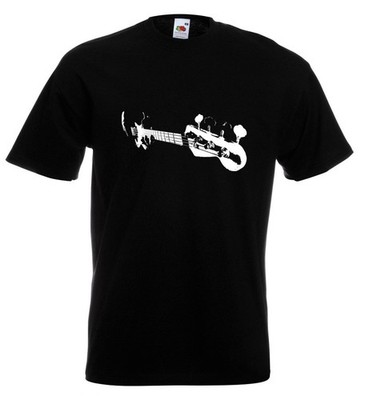 Bass Guitar T Shirt Led Zep Cream Free The Who