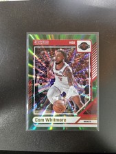 Cam Whitmore - 2024-25 Panini Donruss -  #167 Holo Green Laser.