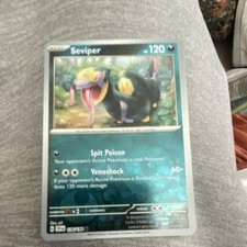 Pokémon Seviper Basic Card SV01 Scarlet & Violet 120/198 120 HP 60+ Attack