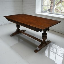 Old Charm Dining Table Can Seat 8 Refectory Tudor Brown #1727 FREE UK Delivery
