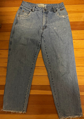 Dime Men's Straight Leg Jeans Light Wash Blue Denim 5-Pocket Zip/Button