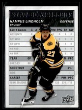2023-24 Upper Deck Stat Box Fillers Hampus Lindholm Rookie Boston Bruins #SB-15