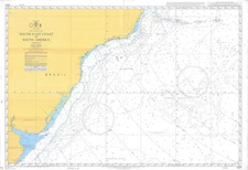 4201 South East Coast South America Atlnatic Ocean Chart Map Maritime Admiralty