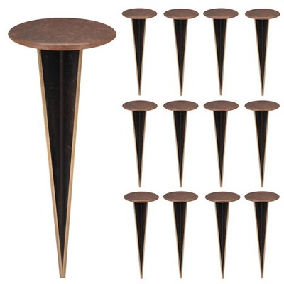 Zealor 12 Pack Permanent Property Line Markers 7X3 Inch Boundary Markers For