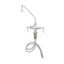 T S Brass B-0202-CR Double Pantry Faucet w/ 6" Swing Spout