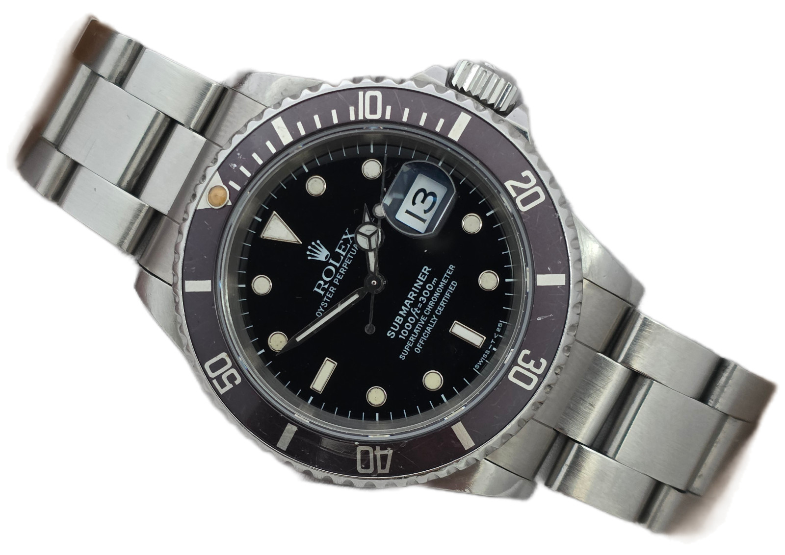 Rolex Submariner Date 16610 40mm Black Bezel, 1998 Full Set