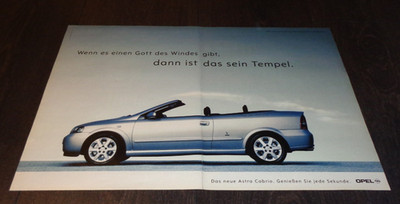 Opel Astra G Cabrio Reklame