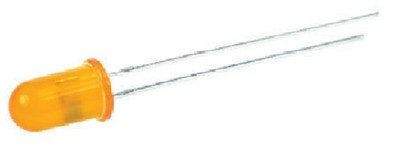 Kingbright Low Current LED, 5mm, 60°, gewölbt, 590nm, gelb