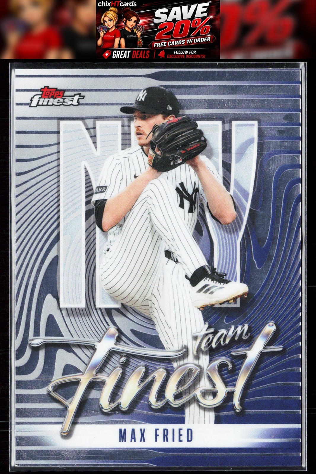 Max Fried 2026 Finest Topps Team Finest #TF-5 New York Yankees