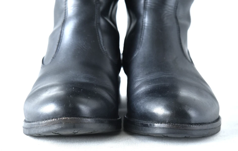 TAMARIS Lederstiefel Damen Schwarz Flach Reißverschluss Hoher Schaft Gr. 41 - Bild 3 von 4