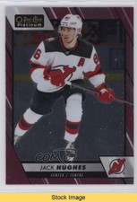 2023-24 O-Pee-Chee Platinum Matte Pink Jack Hughes #10 READ 5ya