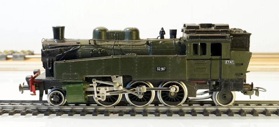 PIKO ECHELLE HO 1/87 ETAT LOCOMOTIVE VAPEUR TYPPE 131 T 32.917 VERT POUR PIECES - Imagen 3 de 4