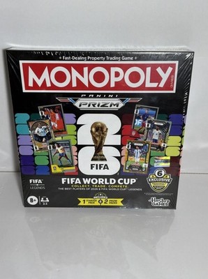 NEW Monopoly Panini Prizm FIFA World Cup Board Game Hasbro Games Exclusive Pack
