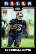 Leodis McKelvin Rookie RC 2008 Topps Chrome #TC262 Refractors Buffalo Bills