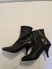 PRADA Women's Black Large Ankle Boots Size 39.5