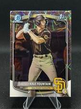 Kale Fountain 2025 Bowman Chrome 1st Prospects Laser Refractor #BCP-246 Padres