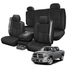 Front  Rear Seat Covers Compatible with 1999-2006 Chevy/GMC 1500, Heavy Duty Kn