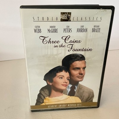 Three Coins in the Fountain (DVD, 1954) Clifton Webb Studio Classic 102 Minutes